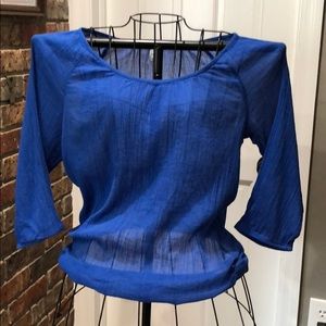 🍄Old Navy Royal Blue Gauze Top🍄